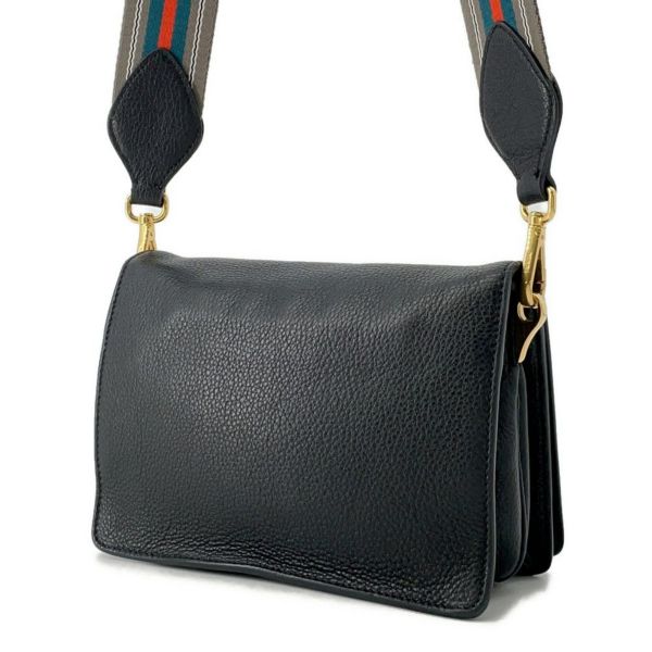 プラダ ショルダーバッグ ロゴ レザー 1BD102 PRADA バッグ 黒