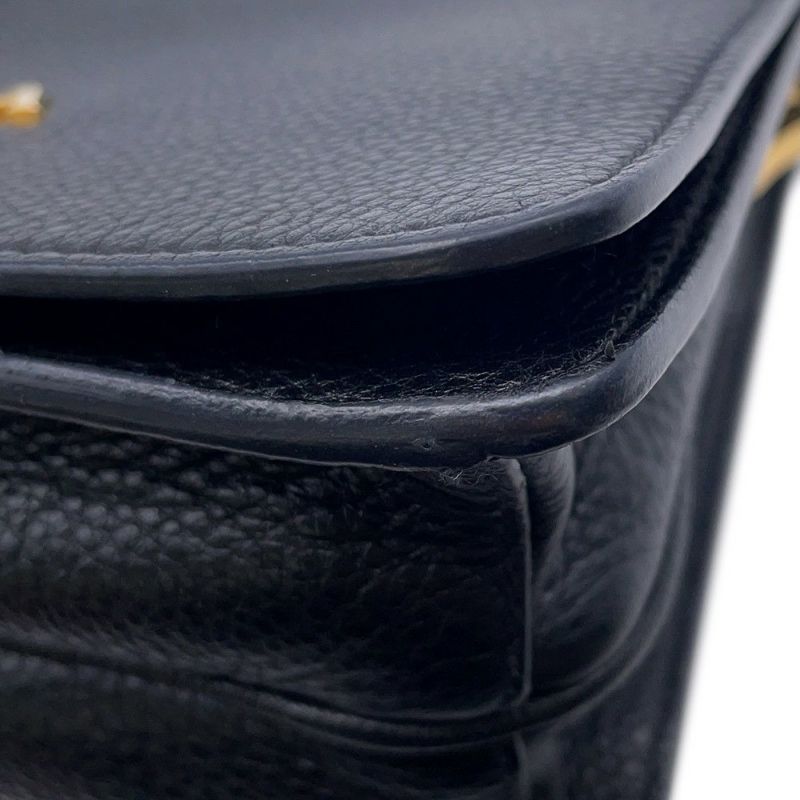 プラダ ショルダーバッグ ロゴ レザー 1BD102 PRADA バッグ 黒