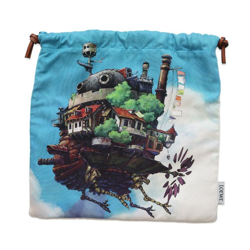 ロエベ ポーチ 巾着 ドロースリング ポーチ ジブリコラボ C822057X23 LOEWE バッグ ハウルの動く城