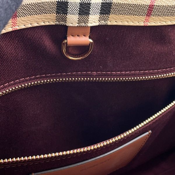 バーバリー トートバッグ フレヤトート ミディアム PVC/レザー 8097568 BURBERRY 2wayショルダーバッグ