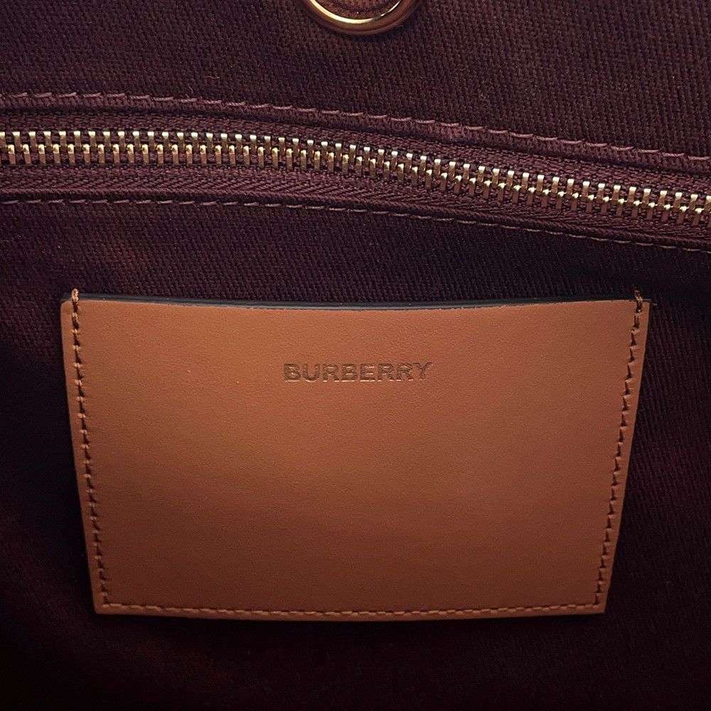 バーバリー トートバッグ フレヤトート ミディアム PVC/レザー 8097568 BURBERRY 2wayショルダーバッグ