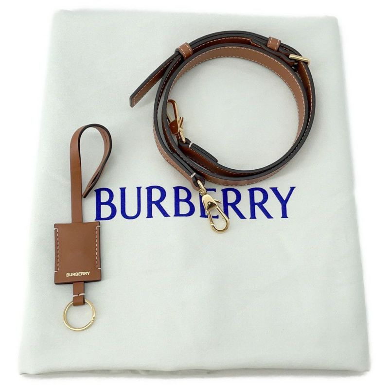 バーバリー トートバッグ フレヤトート ミディアム PVC/レザー 8097568 BURBERRY 2wayショルダーバッグ