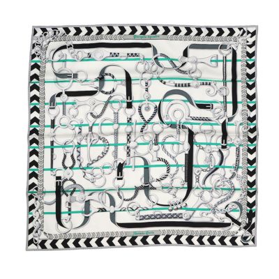 ば*み様 美品　エルメス　スカーフ 馬に乗る騎士 デザイン HERMES - 希少 美品 HERMES エルメス シルク スカーフ カレ 馬