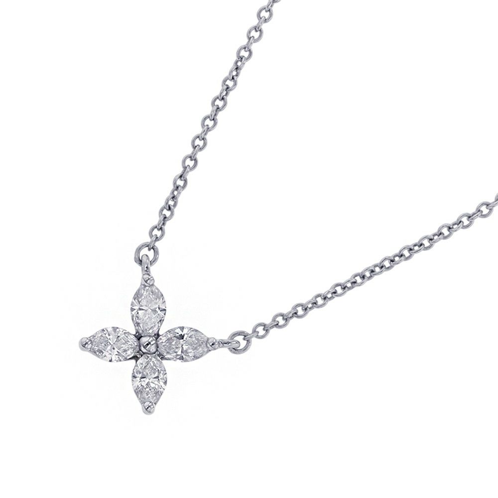 ティファニー ネックレス ビクトリア ペンダント スモール ダイヤモンド 計0.32ct Pt950プラチナ 60011941 Tiffany&Co.