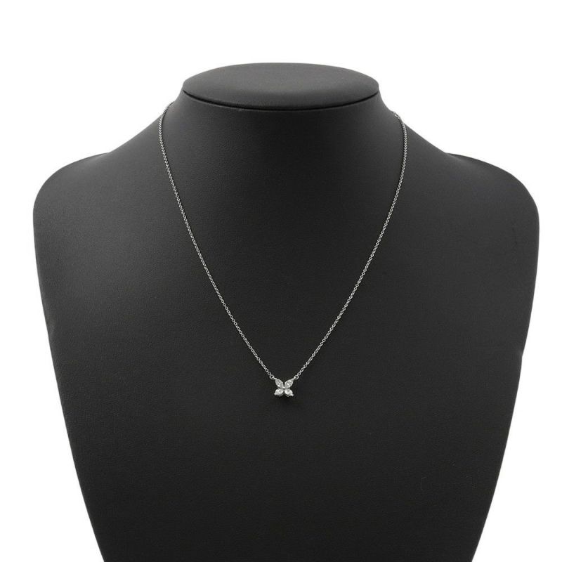ティファニー ネックレス ビクトリア ペンダント スモール ダイヤモンド 計0.32ct Pt950プラチナ 60011941 Tiffany&Co.