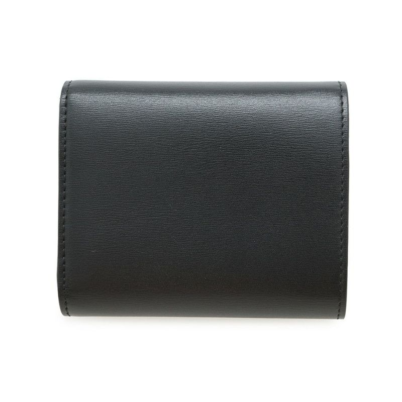 セリーヌ 三つ折り財布 トリオンフ スモール フラップウォレット 10D783 CELINE 黒