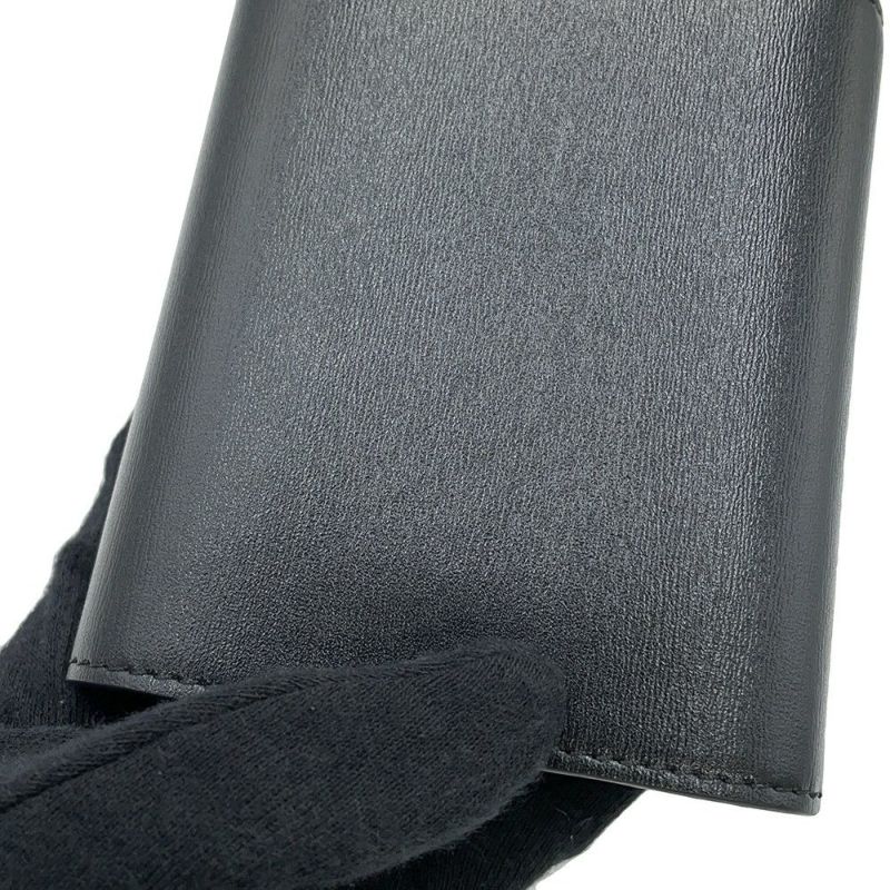 セリーヌ 三つ折り財布 トリオンフ スモール フラップウォレット 10D783 CELINE 黒