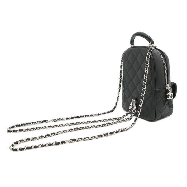 シャネル リュック マトラッセ ココマーク タイムレスクラシック ミニ キャビアスキン AP3753 バッグ バックパック 黒 2way