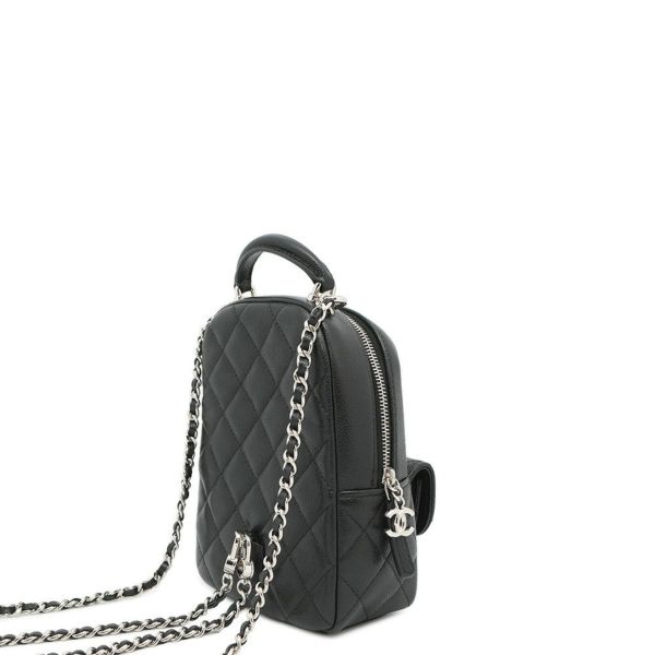 シャネル リュック マトラッセ ココマーク タイムレスクラシック ミニ キャビアスキン AP3753 バッグ バックパック 黒 2way