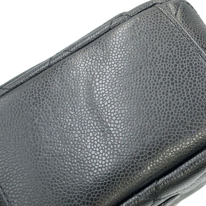 シャネル リュック マトラッセ ココマーク タイムレスクラシック ミニ キャビアスキン AP3753 バッグ バックパック 黒 2way