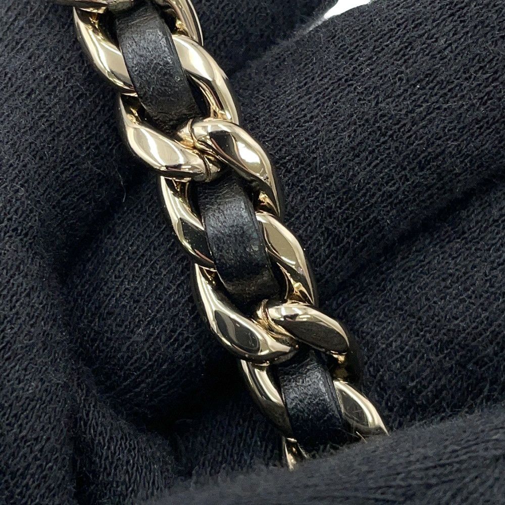 シャネル チェーンショルダーバッグ ミニ マトラッセ ココマーク ラムスキン AS1693 CHANEL 2way 黒