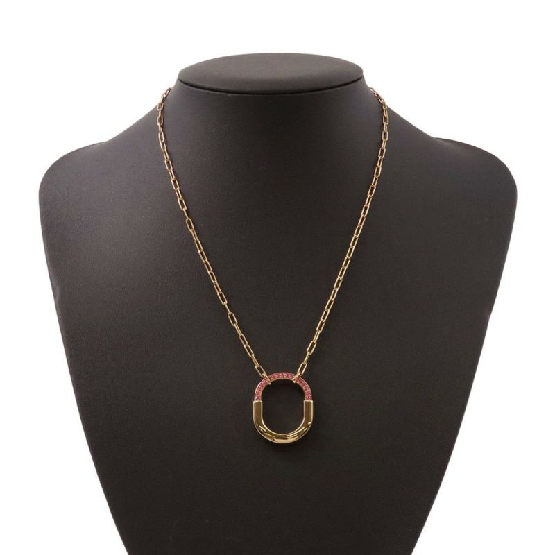 ティファニー ネックレス ティファニー ロック ペンダント ミディアム ピンクサファイヤ 計0.42ct K18PGピンクゴールド 73965950