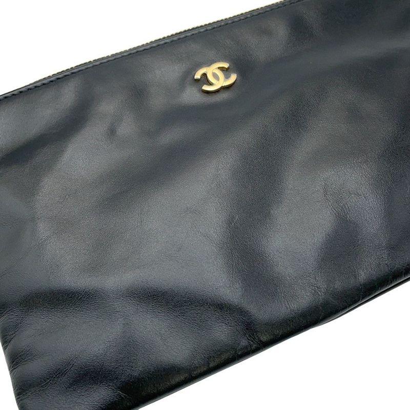 シャネル ハンドバッグ CHANEL 22 マトラッセ スモール シャイニーカーフ AS3260 ポーチ付き 黒