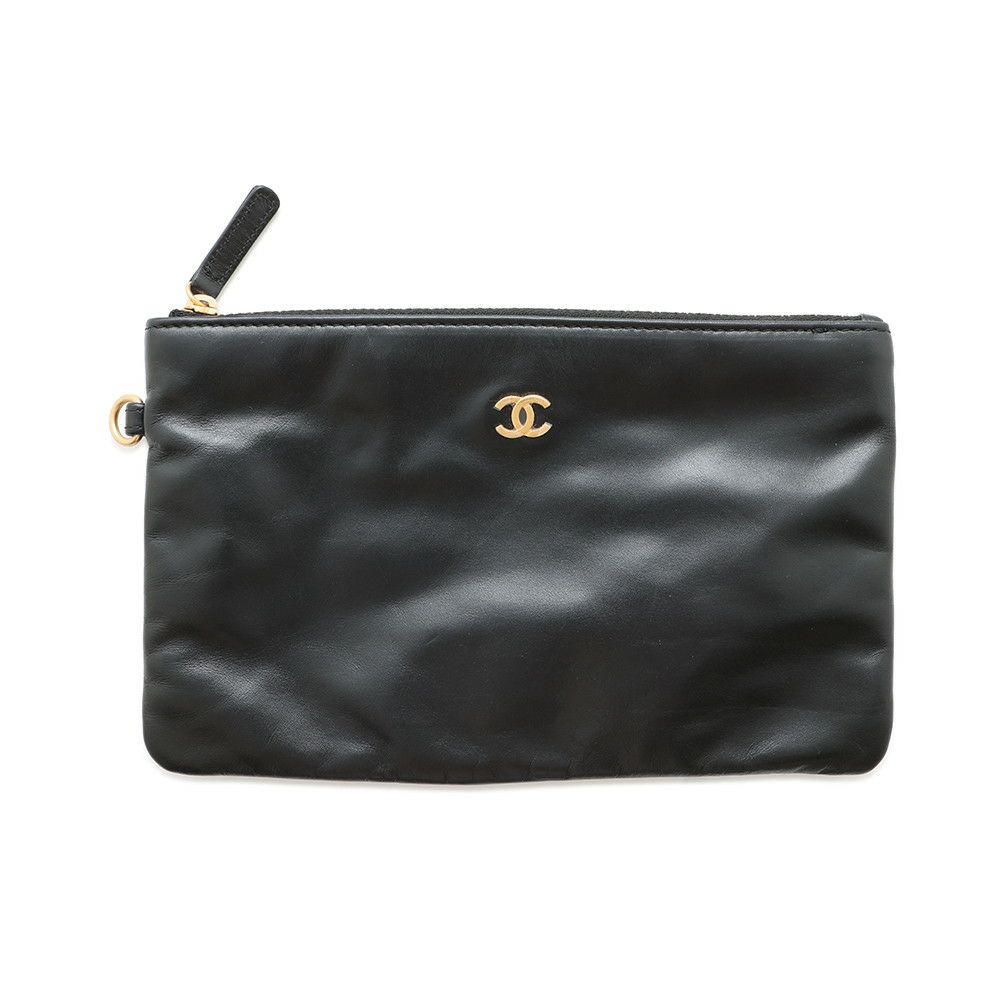 シャネル ハンドバッグ CHANEL 22 マトラッセ スモール シャイニーカーフ AS3260 ポーチ付き 黒