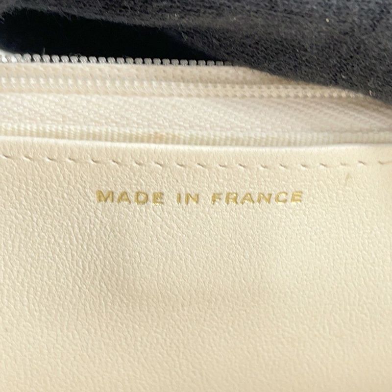 シャネル チェーンウォレット マトラッセ ココマーク ラムスキン AP3035 CHANEL 財布 白