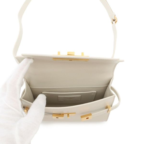 サンローランパリ ショルダーバッグ マンハッタン ミニ レザー 727766 SAINT LAURENT PARIS 白