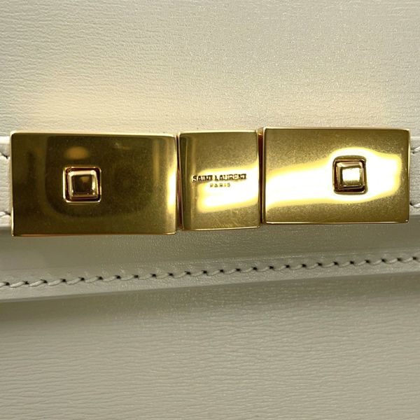 サンローランパリ ショルダーバッグ マンハッタン ミニ レザー 727766 SAINT LAURENT PARIS 白