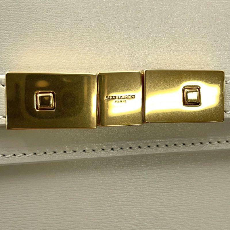 サンローランパリ ショルダーバッグ マンハッタン ミニ レザー 727766 SAINT LAURENT PARIS 白