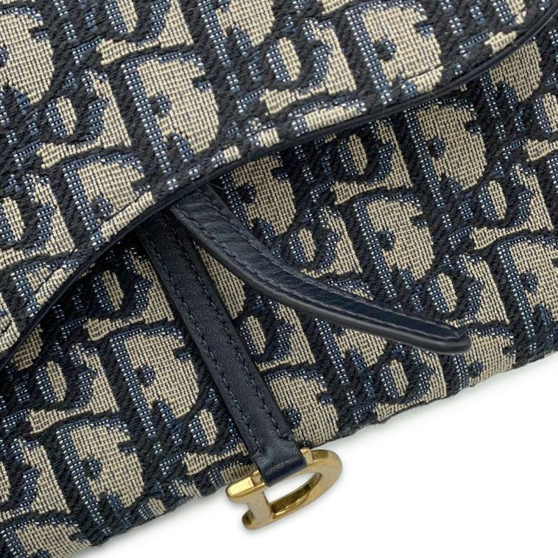 クリスチャン・ディオール チェーンウォレット サドル チェーンポーチ スモール ジャカード S5614CTZQ 財布 トロッター