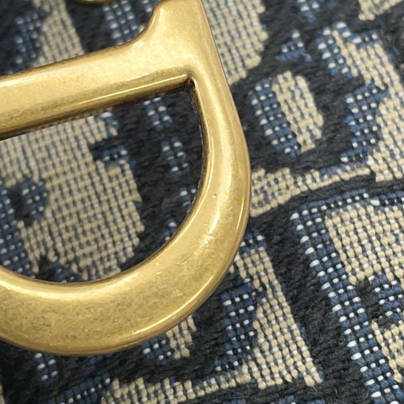 クリスチャン・ディオール チェーンウォレット サドル チェーンポーチ スモール ジャカード S5614CTZQ 財布 トロッター