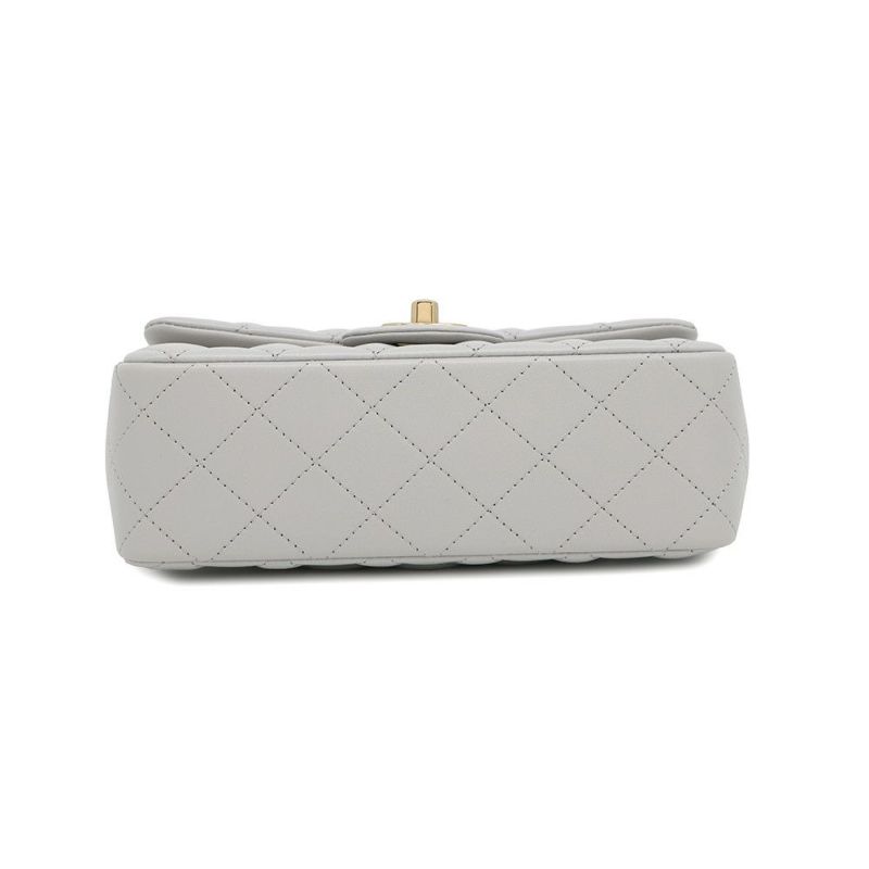 シャネル チェーンショルダーバッグ マトラッセ ココマーク トップハンドル ミニ フラップ ラムスキン AS2431 CHANEL