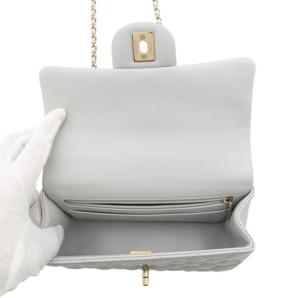 シャネル チェーンショルダーバッグ マトラッセ ココマーク トップハンドル ミニ フラップ ラムスキン AS2431 CHANEL