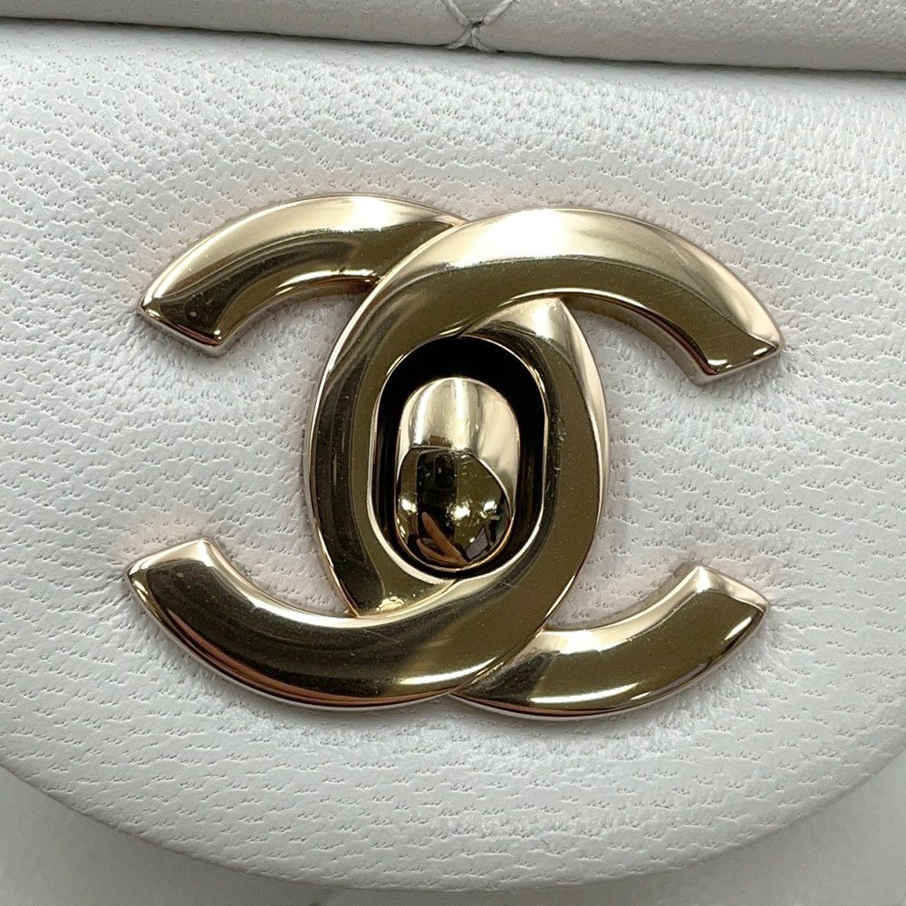 シャネル チェーンショルダーバッグ マトラッセ ココマーク トップハンドル ミニ フラップ ラムスキン AS2431 CHANEL