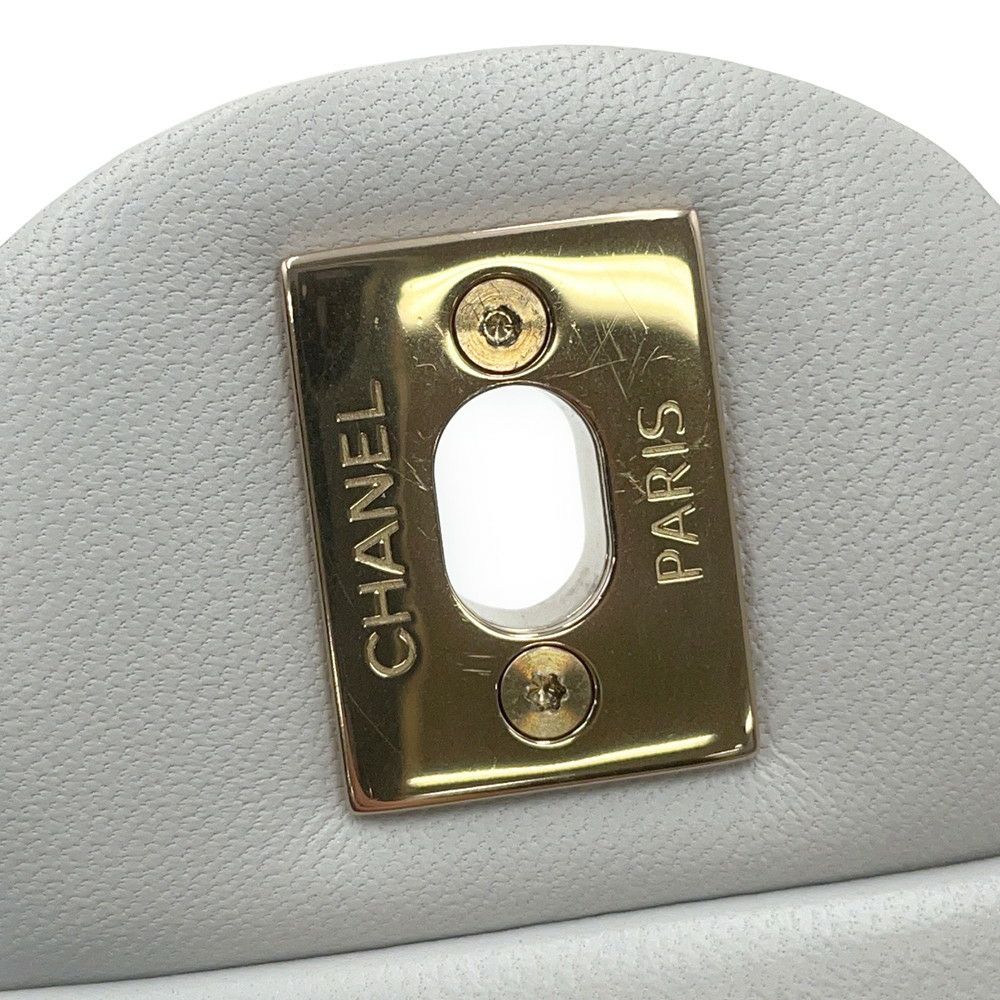 シャネル チェーンショルダーバッグ マトラッセ ココマーク トップハンドル ミニ フラップ ラムスキン AS2431 CHANEL