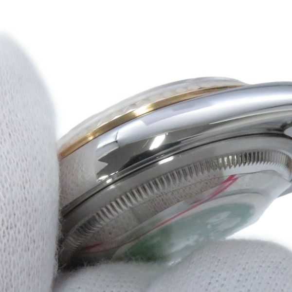 ロレックス デイトジャスト T番 SS/K18YG 16233G ROLEX 腕時計 黒文字盤 10Pダイヤ