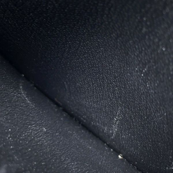 エルメス 二つ折り財布 MC2 ガリレイ ブラック アリゲーターマット X刻印 HERMES 財布 メンズ 黒