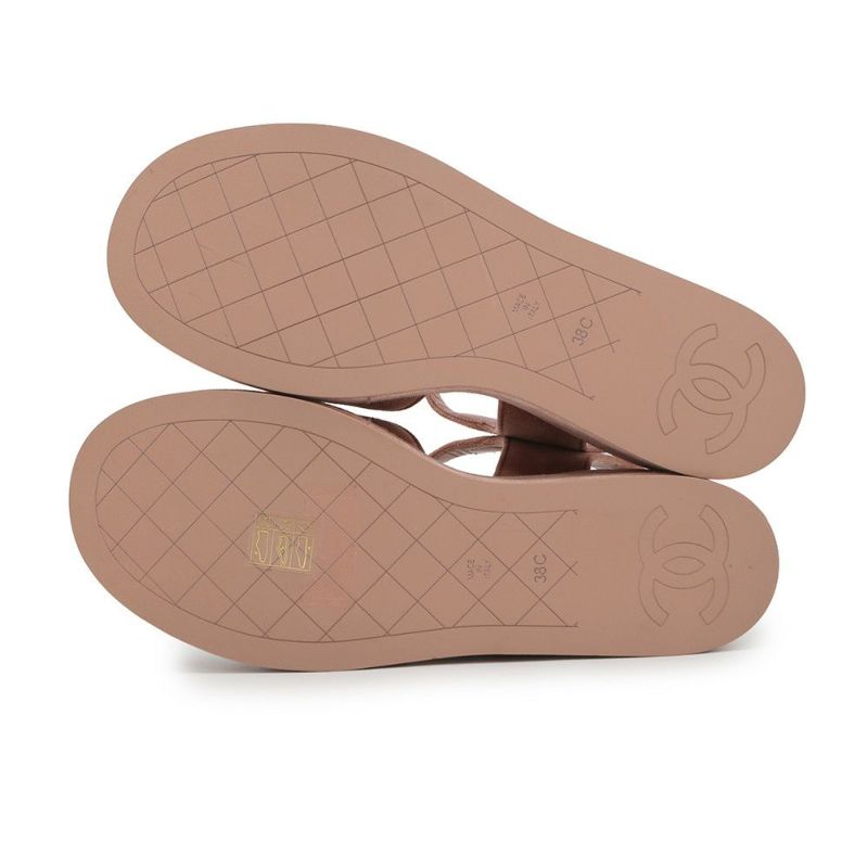 シャネル サンダル ココマーク マトラッセ スエード ラインストーン レディースサイズ38C G45594 CHANEL 靴