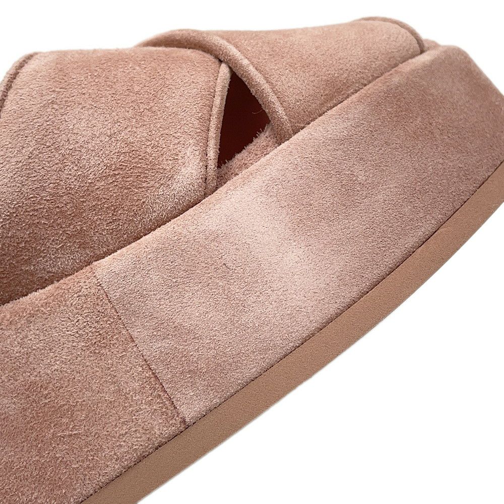 シャネル サンダル ココマーク マトラッセ スエード ラインストーン レディースサイズ38C G45594 CHANEL 靴