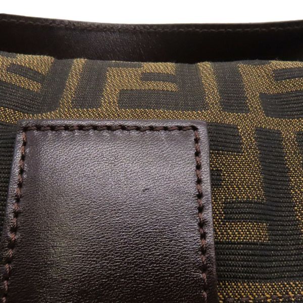 フェンディ ハンドバッグ ズッカ柄 マンマバケット キャンバス レザー 33492 FENDI ワンショルダー