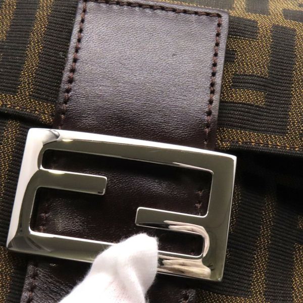 フェンディ ハンドバッグ ズッカ柄 マンマバケット キャンバス レザー 33492 FENDI ワンショルダー