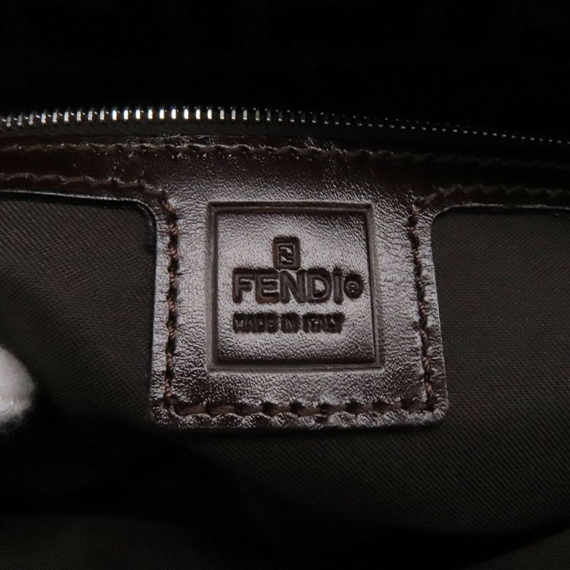 フェンディ ハンドバッグ ズッカ柄 マンマバケット キャンバス レザー 33492 FENDI ワンショルダー