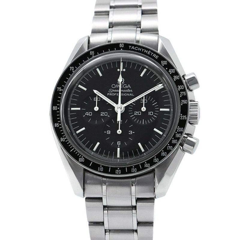 オメガ スピードマスター アポロ11号月面着陸30周年記念 世界9999本限定 3560.50 OMEGA 腕時計 黒文字盤