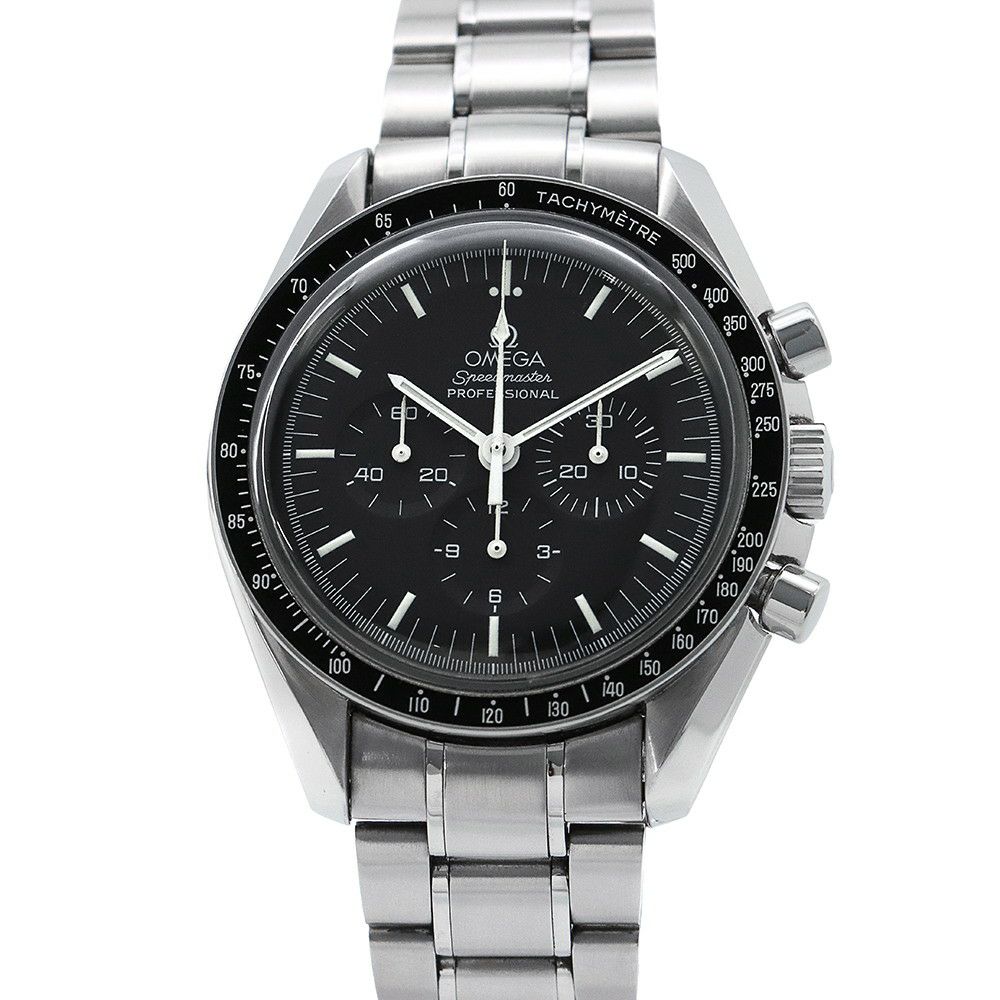 オメガ スピードマスター アポロ11号月面着陸30周年記念 世界9999本限定 3560.50 OMEGA 腕時計 黒文字盤