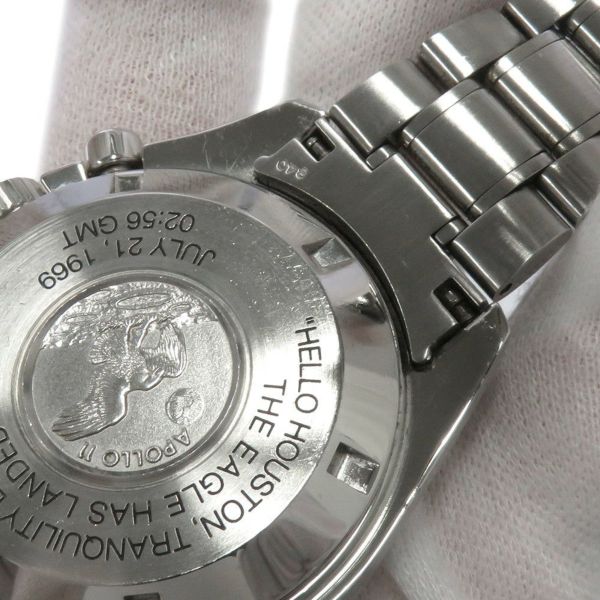 オメガ スピードマスター アポロ11号月面着陸30周年記念 世界9999本限定 3560.50 OMEGA 腕時計 黒文字盤