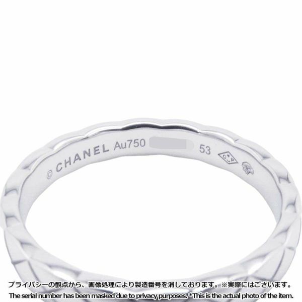 シャネル リング ココ クラッシュ コレクション ミニモデル K18WGホワイトゴールド サイズ53 J11793 CHANEL