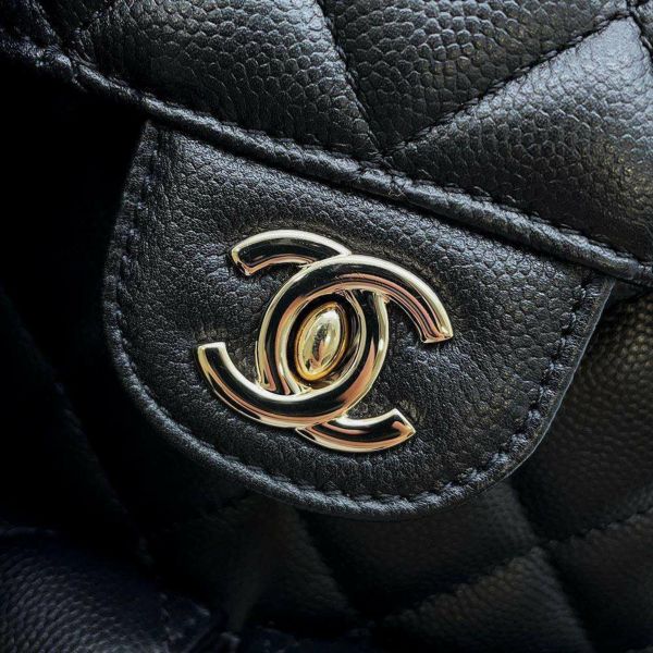 シャネル リュック マトラッセ ココマーク キャビアスキン AS3290 CHANEL バッグ バックパック 黒