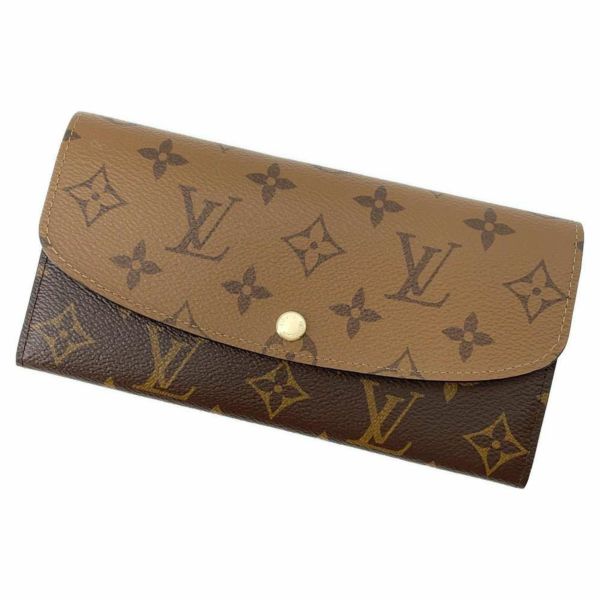 ルイヴィトン 長財布 モノグラム・リバース ポルトフォイユ・エミリー M82157 LOUIS VUITTON 黒