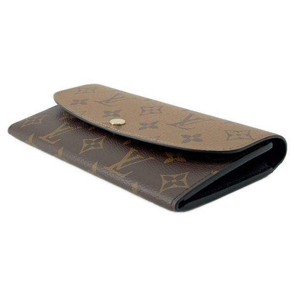 ルイヴィトン 長財布 モノグラム・リバース ポルトフォイユ・エミリー M82157 LOUIS VUITTON 黒