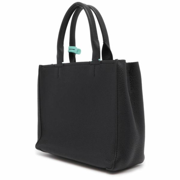 ティファニー トートバッグ ロゴ レザー Tiffany&Co. 2way ハンド ショルダーバッグ 黒 安心保証 |  中古・新品ブランド販売ギャラリーレア公式通販