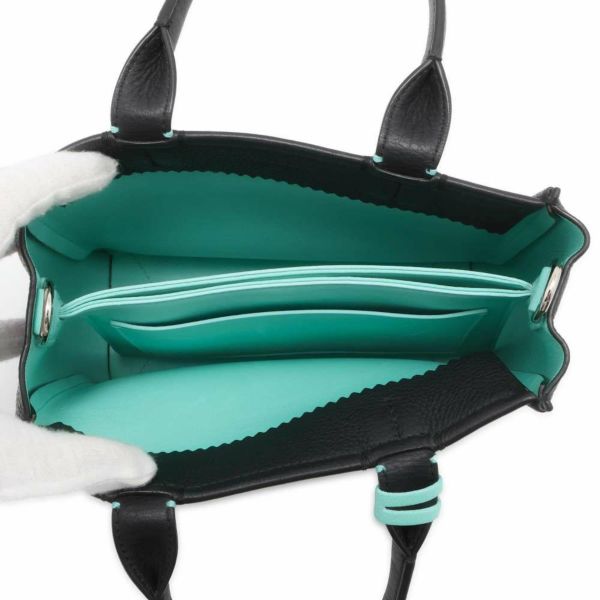 ティファニー トートバッグ ロゴ レザー Tiffany&Co. 2way
