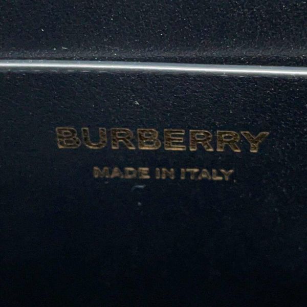 バーバリー ショルダーバッグ ロゴ レザー BURBERRY バッグ 黒