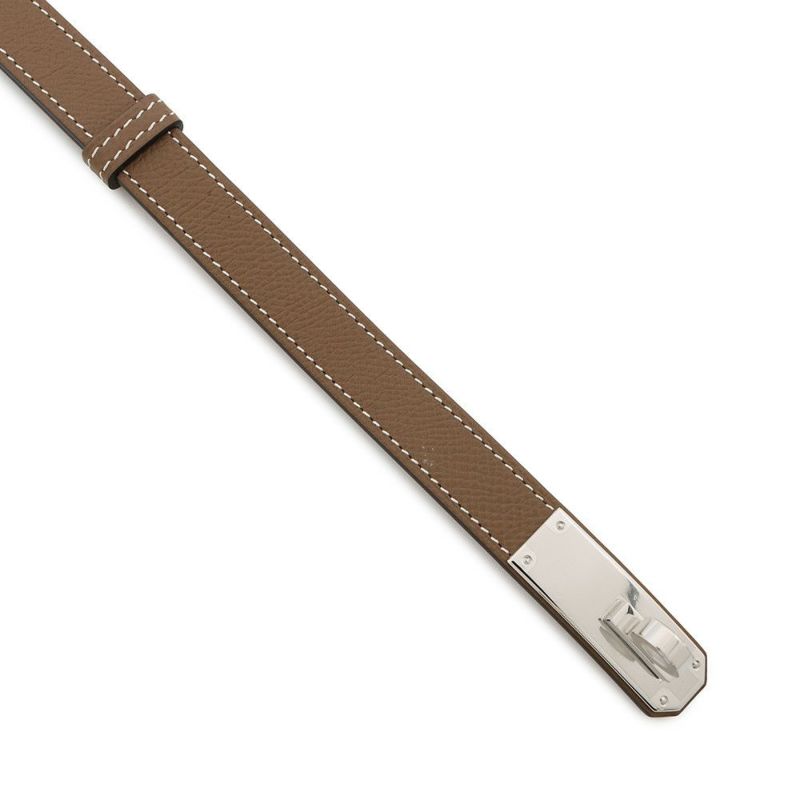 エルメス ケリーベルト エトゥープ/シルバー金具 エプソン W刻印 HERMES べルト