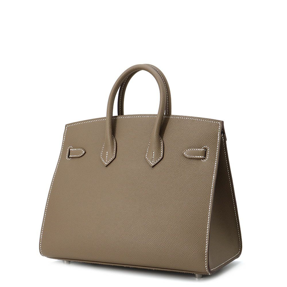 エルメス バーキン25 セリエ エトゥープ/シルバー金具 エプソン W刻印 HERMES Birkin ハンドバッグ