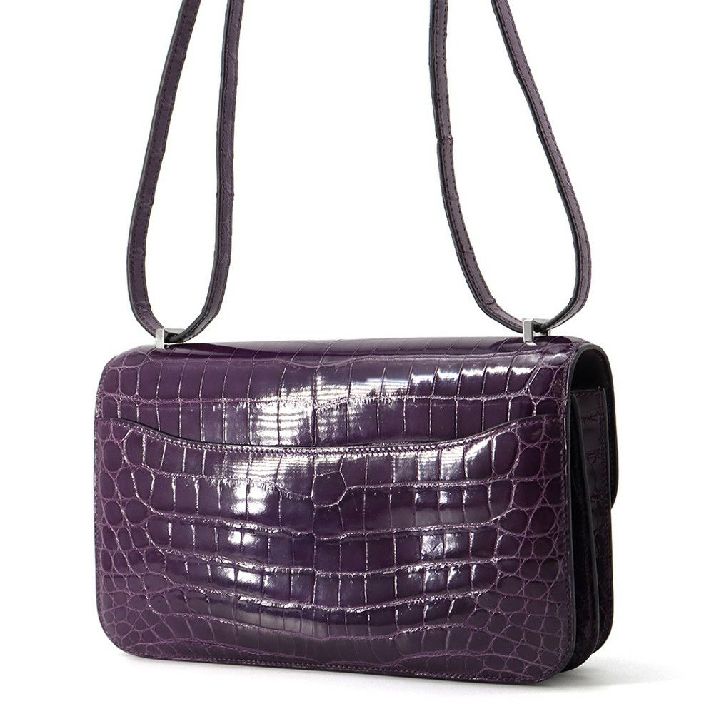 エルメス コンスタンス エラン カシス/シルバー金具 二ロティカスシャイン □R刻印 HERMES 2way