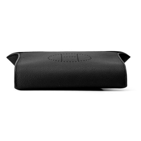 エルメス ショルダーバッグ ヴィドポッシュ ブラック/シルバー金具 トゴ B刻印 HERMES 黒