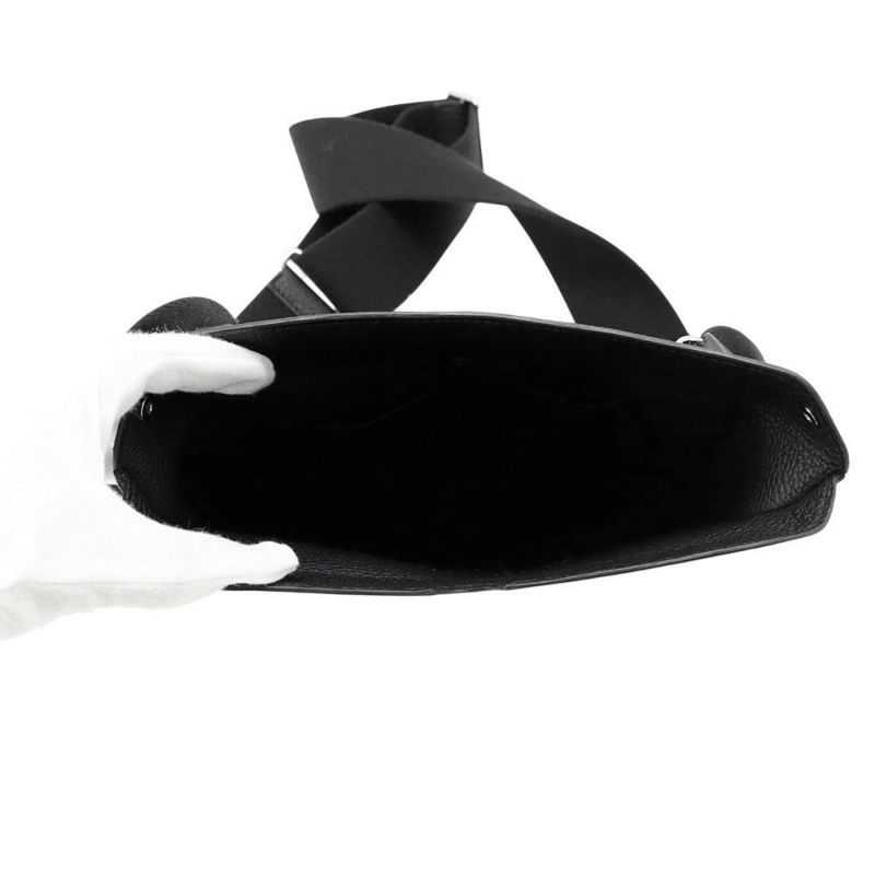 エルメス ショルダーバッグ ヴィドポッシュ ブラック/シルバー金具 トゴ B刻印 HERMES 黒